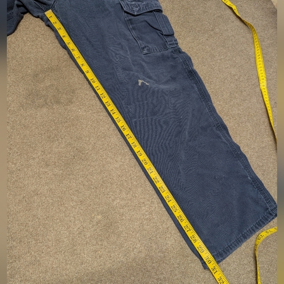 Carhartt FR Fire Resistant Blue Distressed Grunge Pants Men's 36 x 32 - Picture 8 of 8